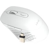 LINQ Brezžična miška WiFi in Bluetooth 2.4G z USB C in USB ključem, Bela, (5000009841) | Shoptok.si