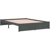  Za krevet od masivnog drva sivi 140 x 200 cm | shoptok.hr