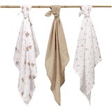 BabyOno Tetra plenice Muslin Medo v avtu, bež | Shoptok.si