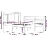  Za krevet od masivnog drva 120 x 200 cm | shoptok.hr