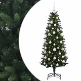  Umjetno božićno drvce s kuglicama 150 cm 150 LED lampica Slike