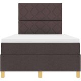 Box LED Box Spring Postelja Temno rjava 120 x 190 cm blago, (5000127652) | Shoptok.si