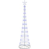 vidaXL LED božično drevesce Modra 138.5 x 138.5 x 399 cm Kovina | Shoptok.si