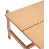 Hübsch Mizica z mizno ploščo v hrastovem dekorju v naravni barvi 80x80 cm Dash – | Shoptok.si