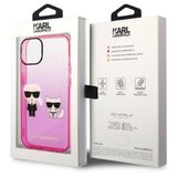 Karl Lagerfeld Originalen ovitek KLHCP14LTGKCP za iPhone 14 Pro Gradient roza zaščita - Full Bodies | Shoptok.si