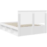  Konstrukcija postelje Bela 140 x 200 cm Masivno borovo les, (5000103516) | Shoptok.si