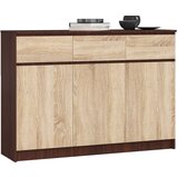 AKORD KOMODA K140 3D 3SZ CLP VENGE / SONOMA, (21703051) Cene