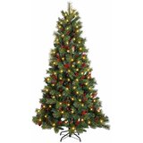  Umjetno božićno drvce s nogom 210 cm 300 LED lampica - 210 cm s LED svjetlima | shoptok.hr
