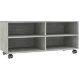 Maison Chic TV omarica - TV stojalo - Televizijska omarica s kolesci betonsko siva 90x35x35 cm iverna plošča, (21700752) Cene