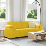  Trosjed Žuti 220x77x82 cm Baršun | shoptok.hr
