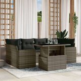  7-dijelni set vrtnih sofa sivi od poliratana | shoptok.hr