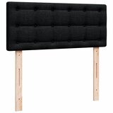  Krevet box spring s madracem crni 120 x 190 cm od tkanine Slike