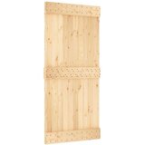  Vrata NARVIK Naravna 95 x 210 cm Masiven borov les, (5000215430) | Shoptok.si