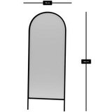 Hanah home Ogledalo Basiko Black | ePonuda.com