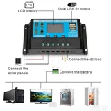 solarni kontroler punjenja 10A 12V 24V