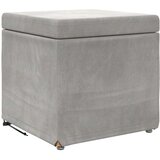  Stolica Svetlo siva 41 x 41 x 40 cm Samet in Umetno Leseno, (5000243278) | Shoptok.si