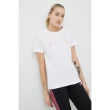 Guess Bombažna kratka majica bela barva | Shoptok.si