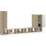  Namestitev na steno 6 pcs Sonoma hrast - - Rjava - 78.74 - 98 x 31 x 29,5 cm - 2025-vidaXL-Uvoz_2 | Shoptok.si