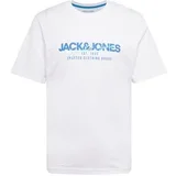 Jack & Jones Majica 'JJALVIS' modra / svetlo modra / bela