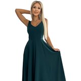 Numoco Long elegant dress with neckline | Shoptok.si