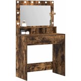  Toaletni stol s policom Dimljeni hrast 75,5 x 41 x 135 cm | shoptok.hr