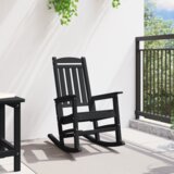 vidaXL vrtna gugalnica Črna 70x92x108 cm HDPE | Shoptok.si