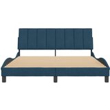  Okvir za krevet bez madraca Hanko plavi 160 x 200 cm baršunasti | shoptok.hr