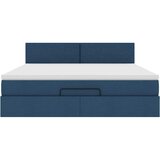  Otomanski krevet s madracem plavi 160x200cm od tkanine | Eponuda.com