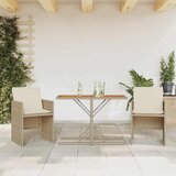  3-dijelni bistro set s jastucima bež od poliratana | shoptok.hr