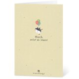  Voščilnica iz semenskega papirja "Hoch sollst du leben!" - 1 k. | Shoptok.si