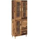  Highboard Staro drvo 69,5 x 34 x 180 cm Konstruirano drvo | shoptok.hr