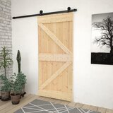 Furnova Drsna vrata s kompletom vodil 90x210 cm trdna borovina, (21945111) Cene