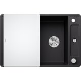 Blanco sudoper AXIA III 45 S-F InFino SILGRANIT daska staklo, s dalj.upr. - CRNA | shoptok.hr