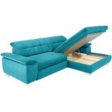 CARRYHOME KOTNA SEDEŽNA GARNITURA, mikrovlakna turkizna | Shoptok.si