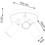  Sollux SL.1503 - Spot svetiljka RING 3xGU10/10W/230V zelena | Eponuda.com