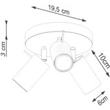  Stropna svetilka RING 3P olivno zelena, (21626851) | Shoptok.si