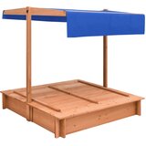  Pješčanik od jelovine s krovom 112 x 112 x 112 cm | Eponuda.com