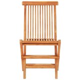  3-dijelni bistro set sa sivim jastucima od masivne tikovine | shoptok.hr
