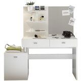 MID.YOU kozmetična miza steklo, leseni material | Shoptok.si
