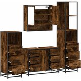  4-dijelni set kupaonskog namještaja boja hrasta drveni | shoptok.hr