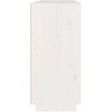  Komoda bela 110x34x75 cm trdna borovina, (20654381) | Shoptok.si