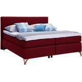Esposa postelja boxspring 140 cm x 200 cm , tekstil rdeča | Shoptok.si