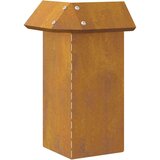 vidaXL Ograja za polže 4 pcs Rjav 13,5 x 13,5 x 25 cm | Shoptok.si