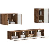  Set omare za televizijo na steni 4 pcs Star les Konstruiran les, (5000132762) Slike