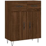 vidaXL Komoda rjavi hrast 69,5x34x90 cm inženirski les, (20804957) | Shoptok.si