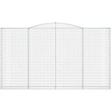  Obokane gabion košare 3 kosa 400x30x220/240 cm pocinkano železo | Shoptok.si
