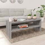 vidaXL Klubska mizica siva sonoma 100x40x40 cm inženirski les Cene