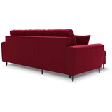 Cosmopolitan Design Crvena baršunasti sklopiva/s prostorom za odlaganje kutna garnitura Kyoto – | shoptok.hr