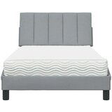  Krevet s madracem svjetlosivi 100x200 cm od tkanine | shoptok.hr