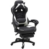 Livetastic GAMING STOL kovina, umetna masa, tekstil črna, bela | Shoptok.si